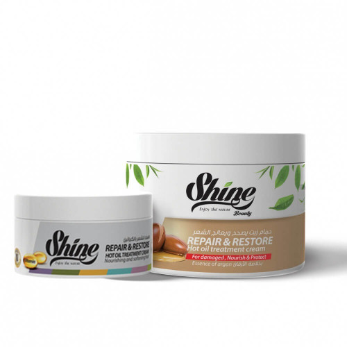 كورس الأرجان (حمام زيت الأرجان  500مل و ماسك الكيراتين 250 مل شاين)